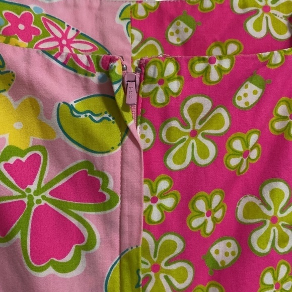 Lilly Pulitzer Gidget Pink Sands Dress Crab Flower Pink Yellow Size 4 - Picture 7 of 10